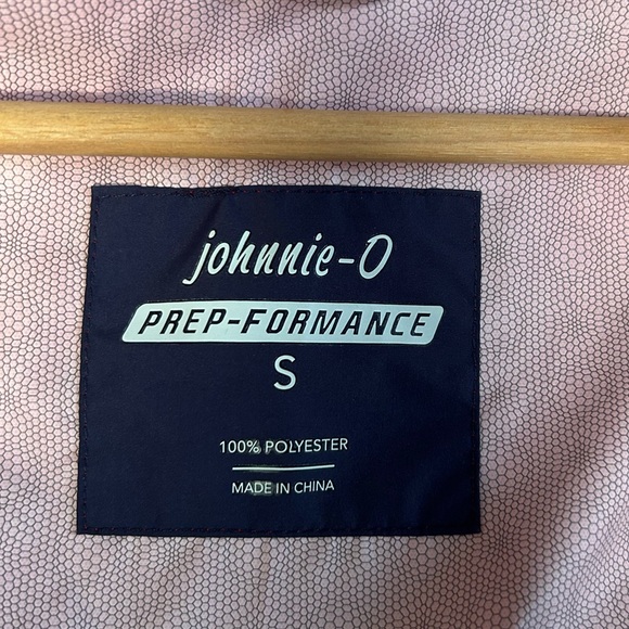 Mens Johnnie-O Hooded red raincoat with hood lightweight Sz S - Picture 9 of 13